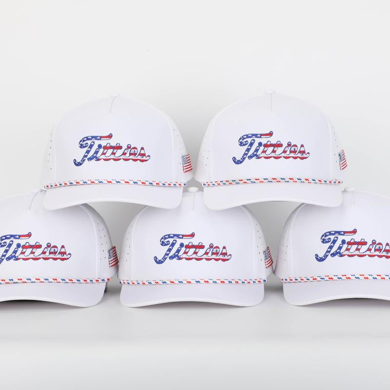 Curves & Clubs - Titties 4Th of July Hat - High Quality USA Hat - Best Funny Gift- Golf Accessories - Golf Gift - Bachelor Party Gift