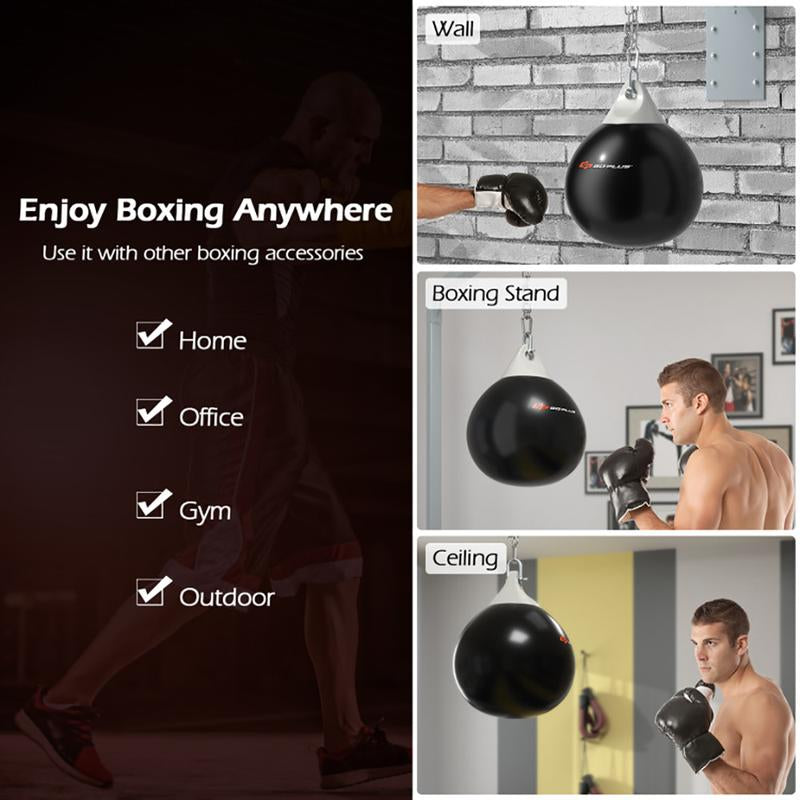 21 Inch Water Punching Bag with Adjustable Metal Chain Body Exercise Boxing Equipment Outdoor & Indoor Training Equipment