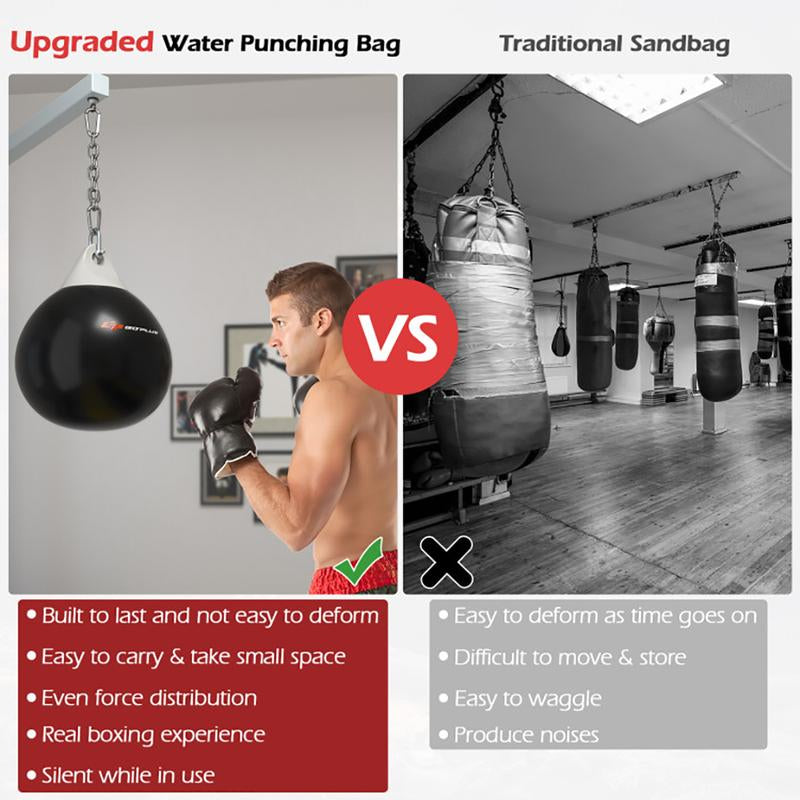21 Inch Water Punching Bag with Adjustable Metal Chain Body Exercise Boxing Equipment Outdoor & Indoor Training Equipment
