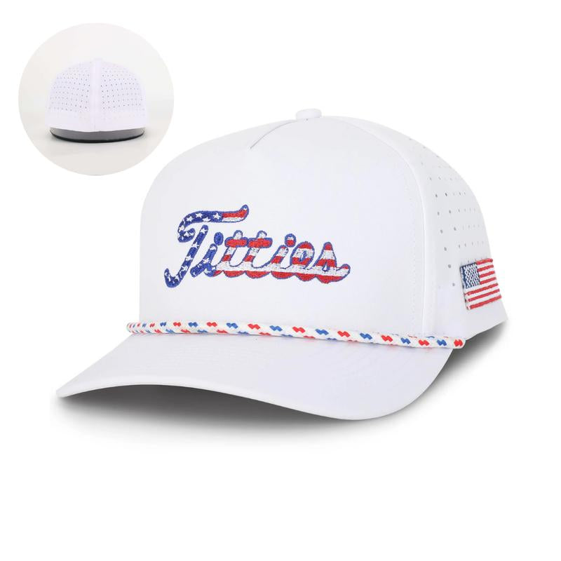Curves & Clubs - Titties 4Th of July Hat - High Quality USA Hat - Best Funny Gift- Golf Accessories - Golf Gift - Bachelor Party Gift