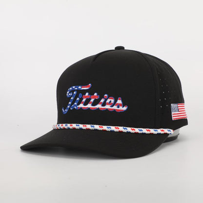 Curves & Clubs - Titties 4Th of July Hat - High Quality USA Hat - Best Funny Gift- Golf Accessories - Golf Gift - Bachelor Party Gift