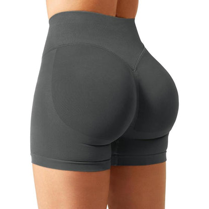 DENFY Impact Shorts Hip-Lifting Seamless Fitness Yoga Shorts Compression Impact Shorts Hidden Scrunch Butt Lifting Shorts