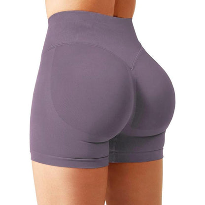 DENFY Impact Shorts Hip-Lifting Seamless Fitness Yoga Shorts Compression Impact Shorts Hidden Scrunch Butt Lifting Shorts
