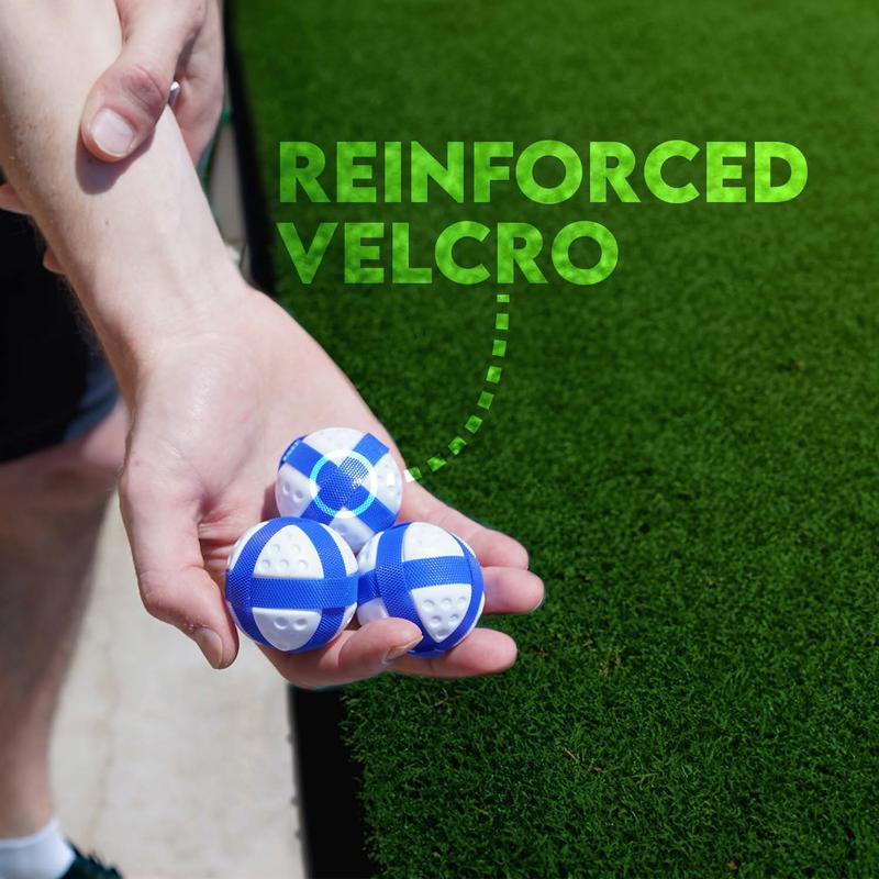 Golf Pong Game Set | Indoor & Outdoor Golf Beer Pong - Includes 16 Velcro Balls, Chipping Mat & Carrying Case | Fun Game for Adults - NO CLUB INCLUDED